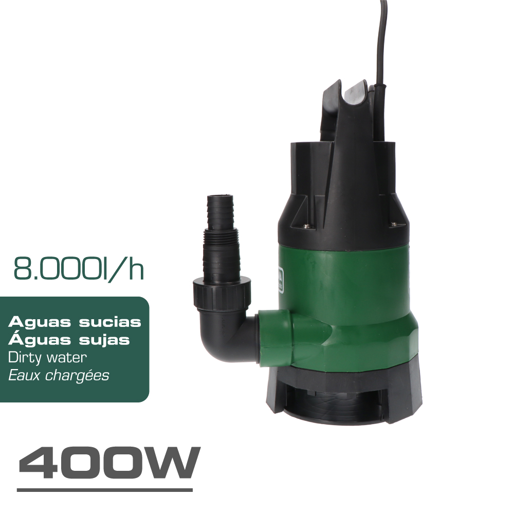 Bomba para extração de água suja 400W 17X33cm Koma Tools - Image 3