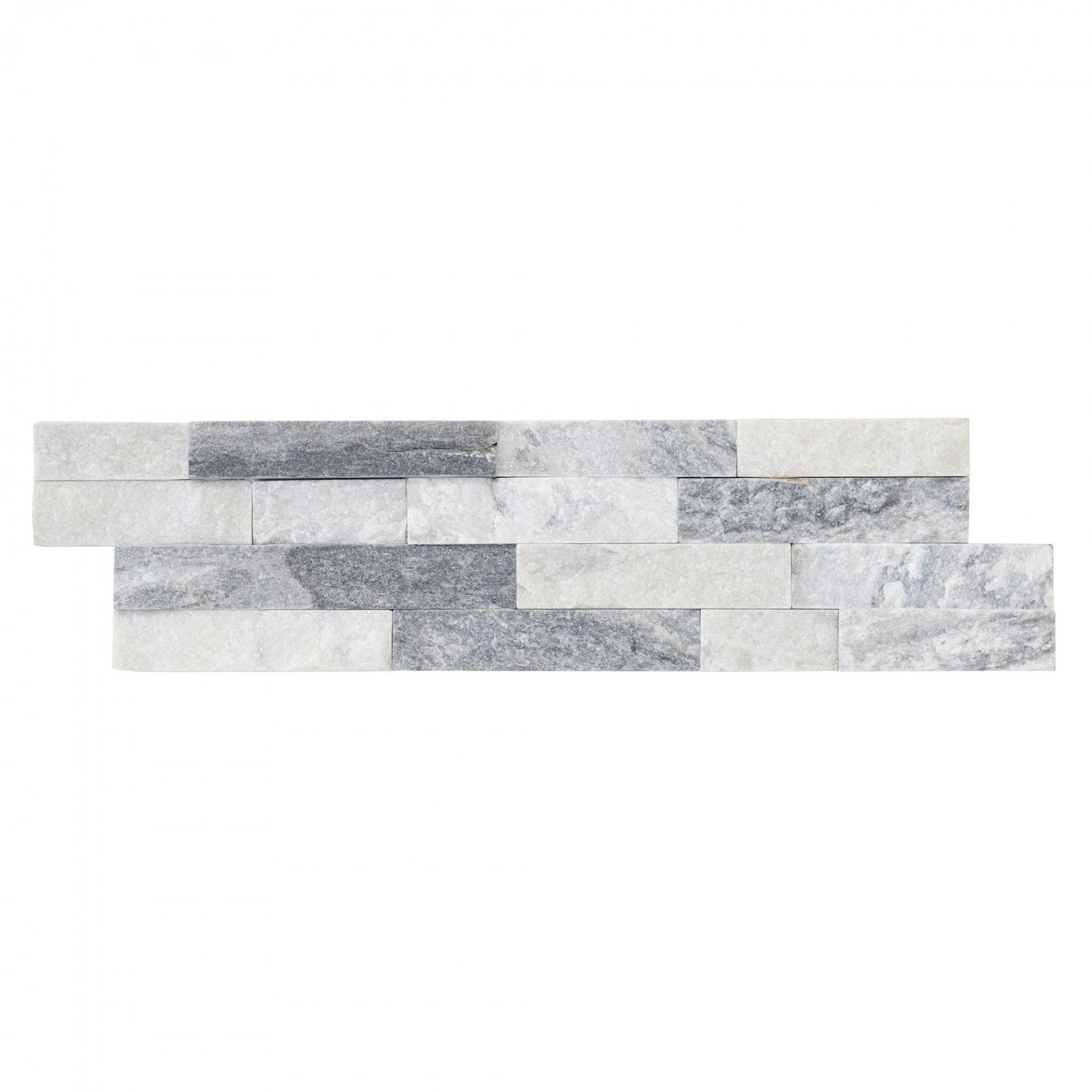 Quartzito Branco/Cinza 15x55cm
