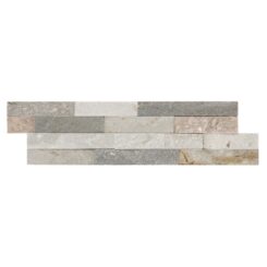 Quartzito Branco/Cinza/Rosa 15x55cm