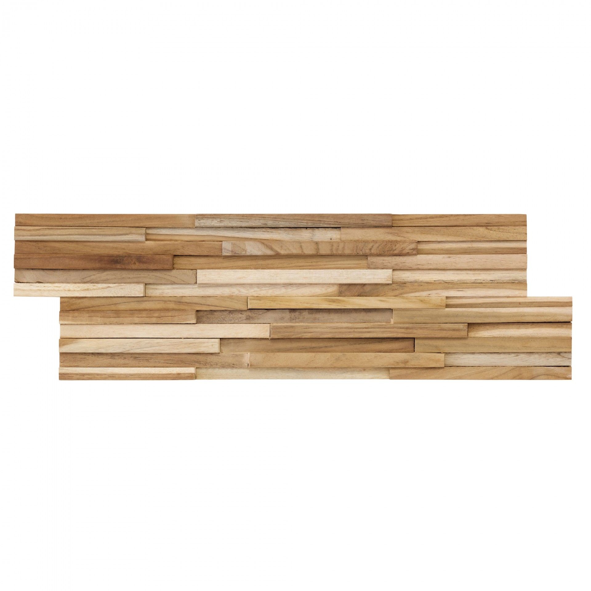 Painel decorativo Teca Retângulos 06 - 55x18cm