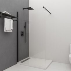 Painel de duche vidro fixo Trend Tubo Quadrado