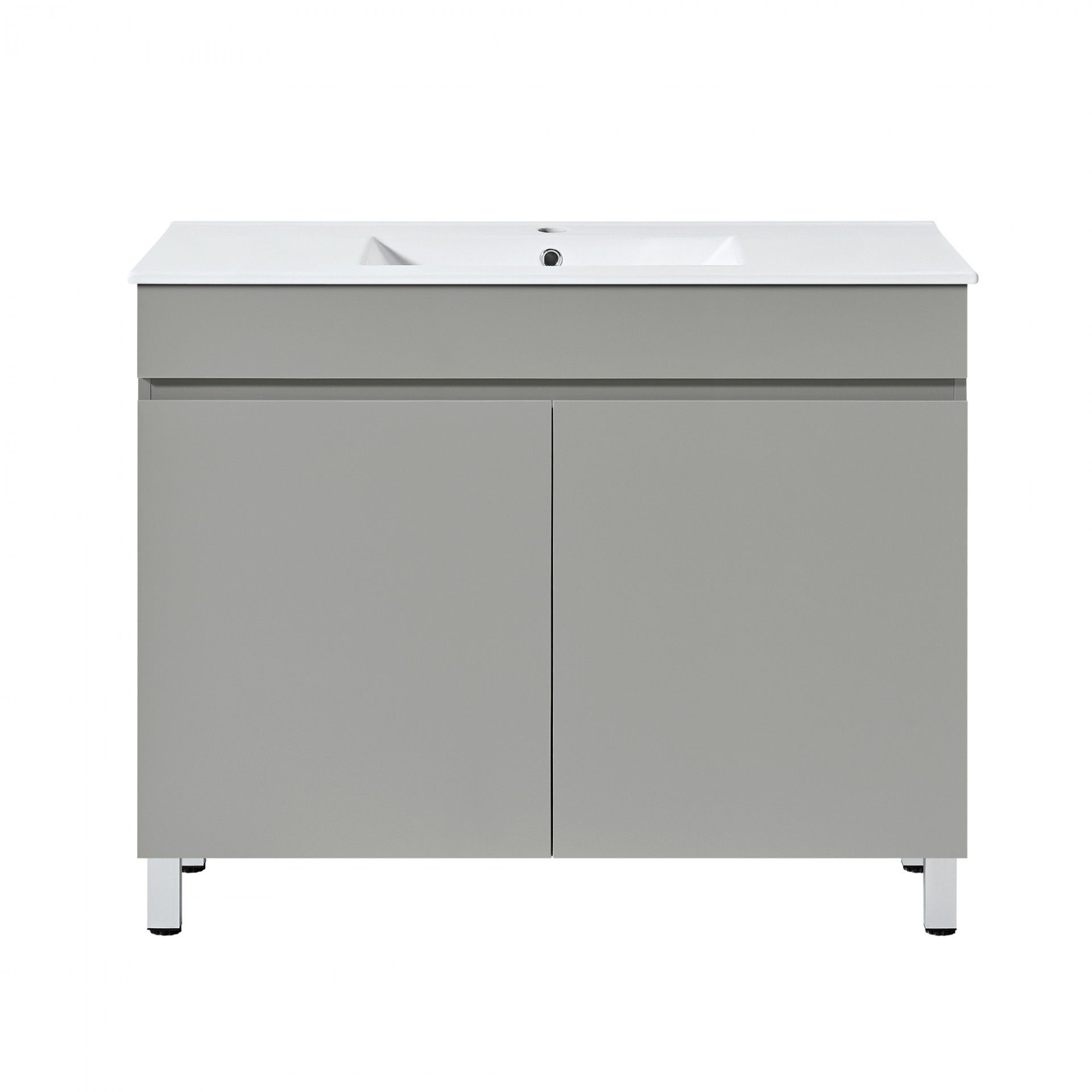 Móvel para casa de banho Key basic 2 portas 100cm - movel + lavatório - Image 5