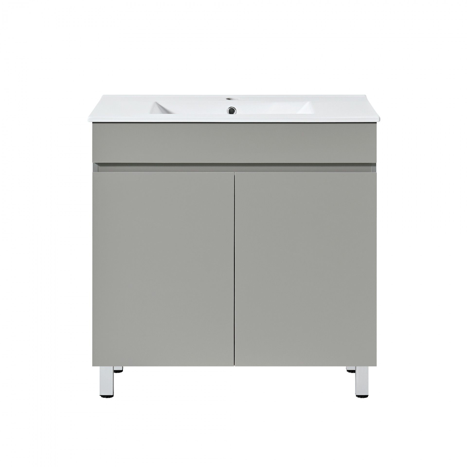 Móvel para casa de banho Key basic 2 portas 80cm - movel + lavatório - Image 8