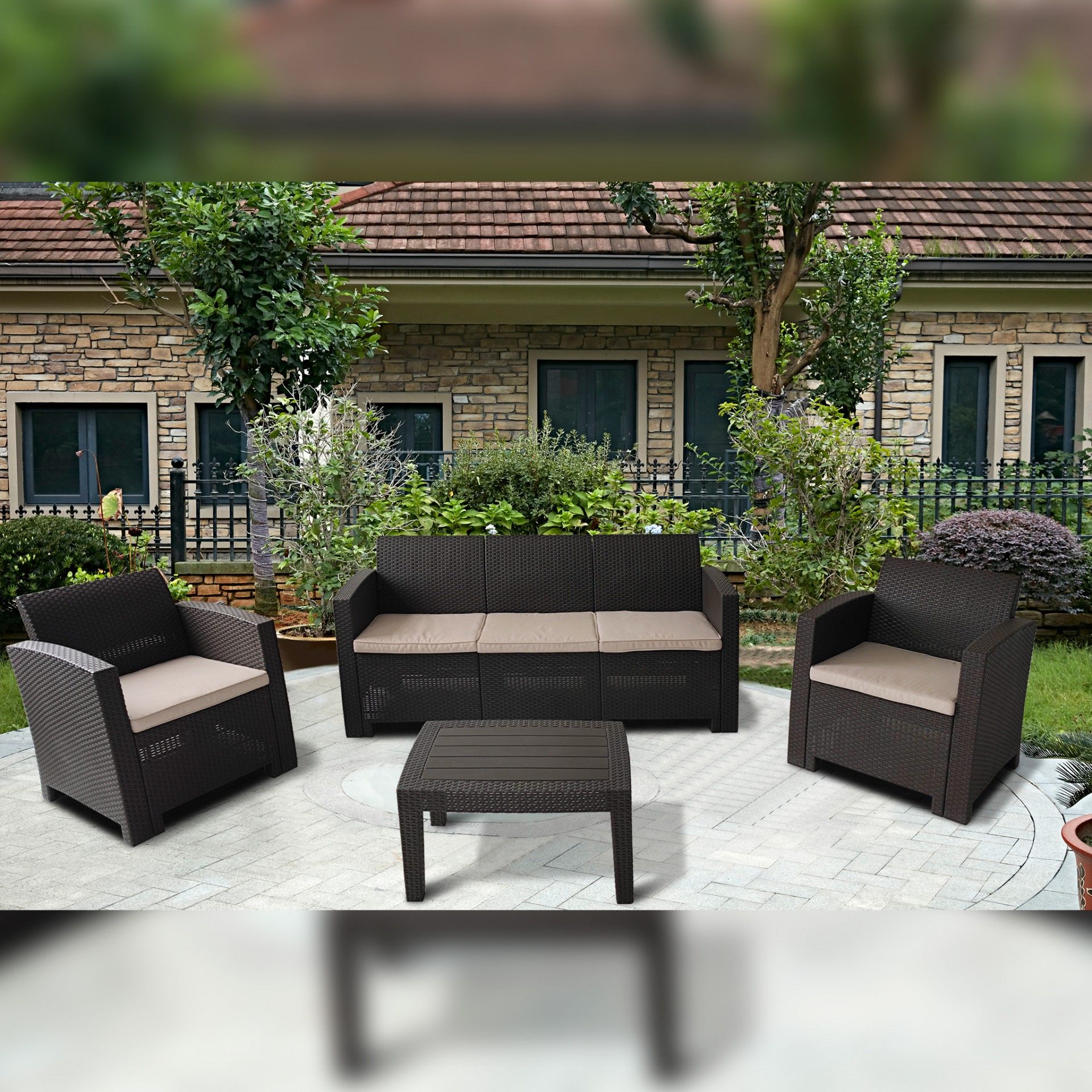 Conjunto de Jardim Allgarden Lombok