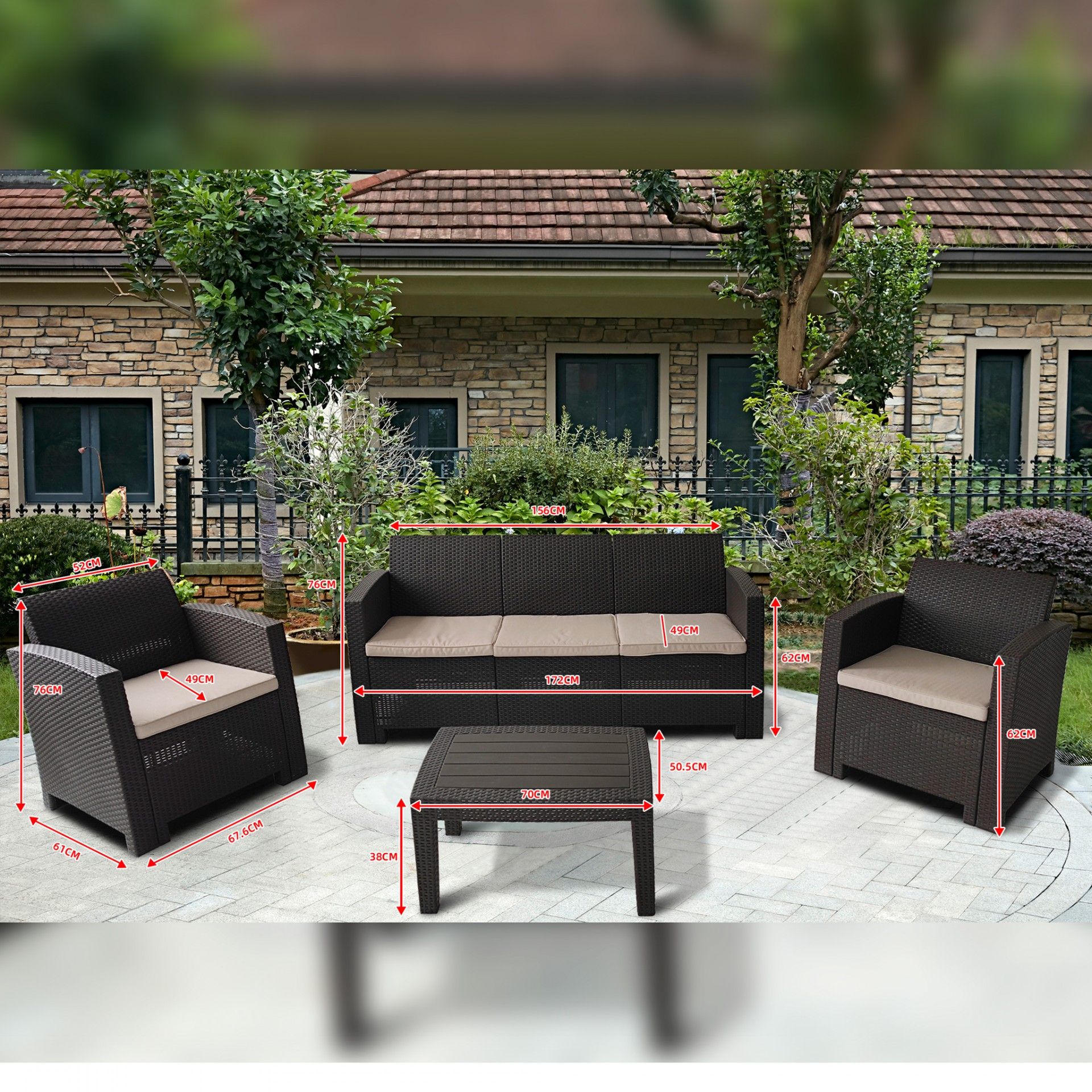 Conjunto de Jardim Allgarden Lombok - Image 2