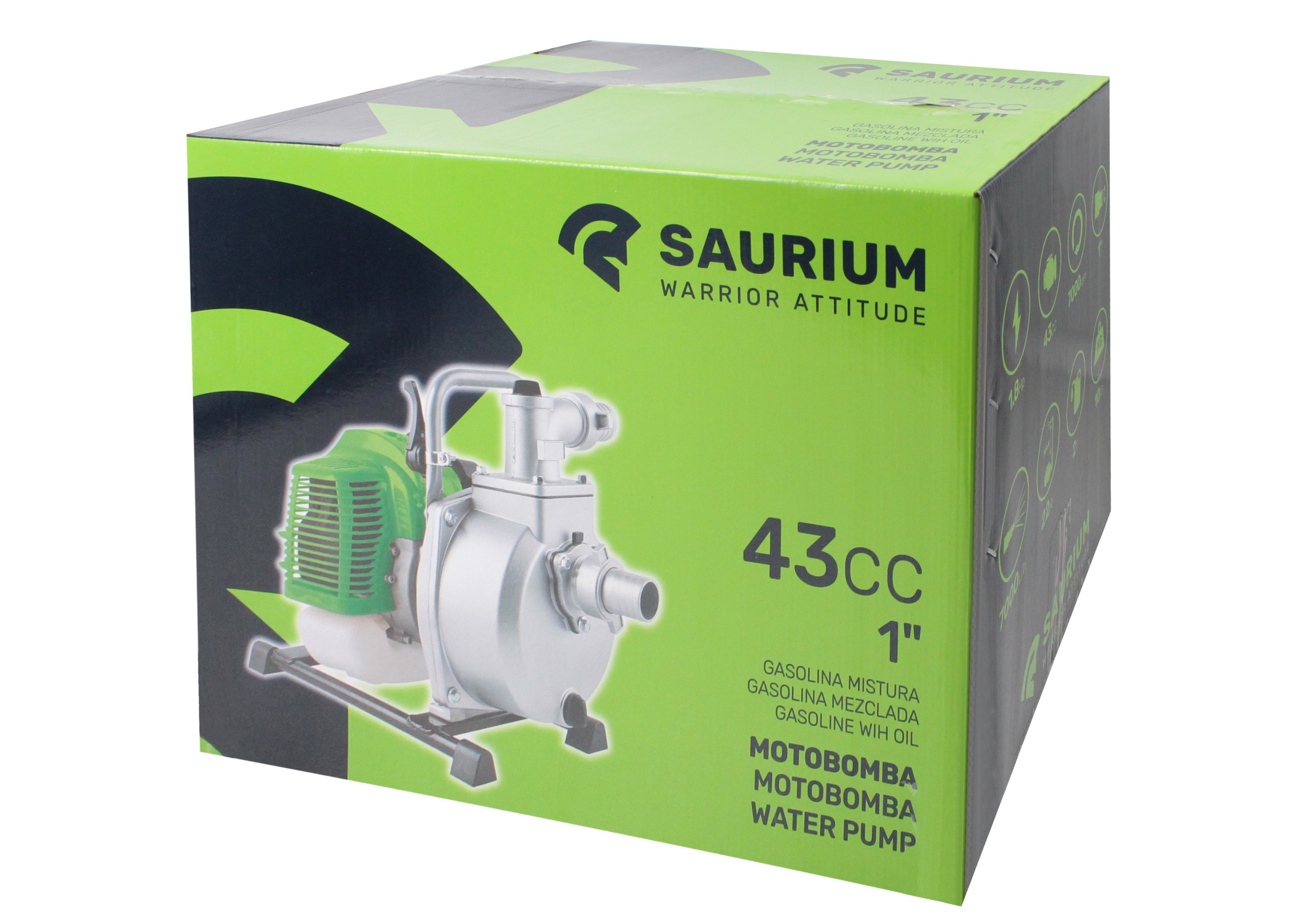 Motobomba a Gasolina 2T – 43cc Saurium - Image 3