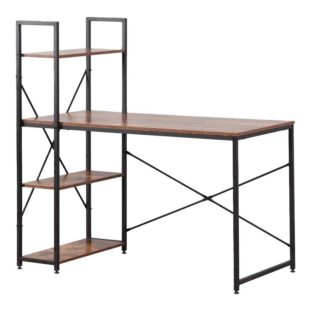 Secretaria de madeira com prateleiras 121 x 120 x 64cm