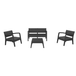 Conjunto de Jardim Miami SP Berner, cor Grafite