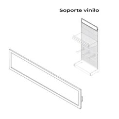 EDM Suporte de vinil branco modelo 00030