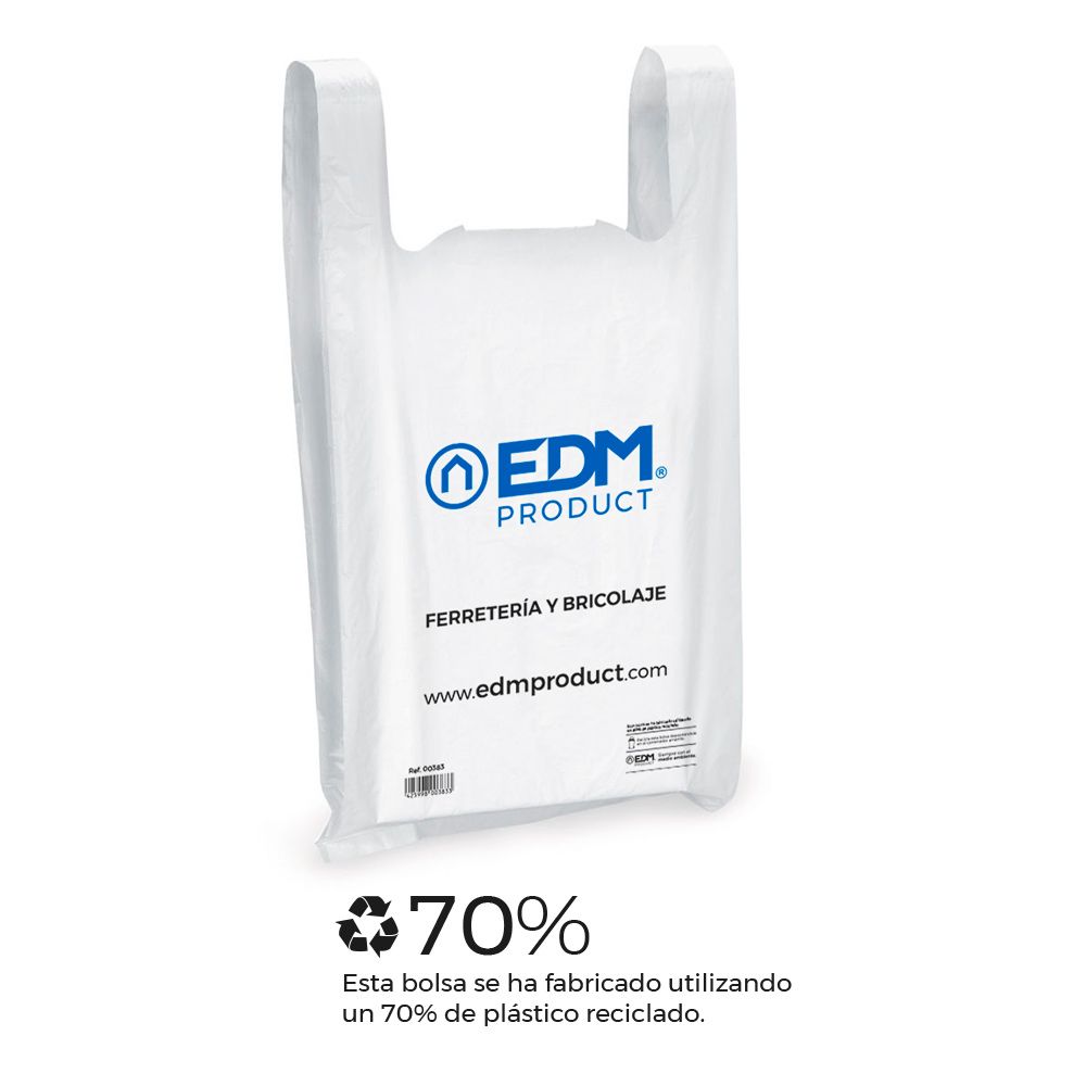 Pack 90 sacos medida plegada 29 x 60 cm 70% plástico reciclável