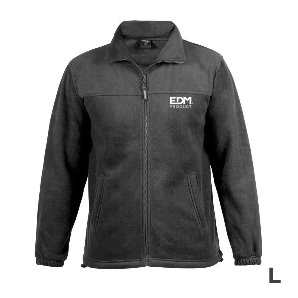 Casaco polar fleece 280g/m² com ziper tamanho-l