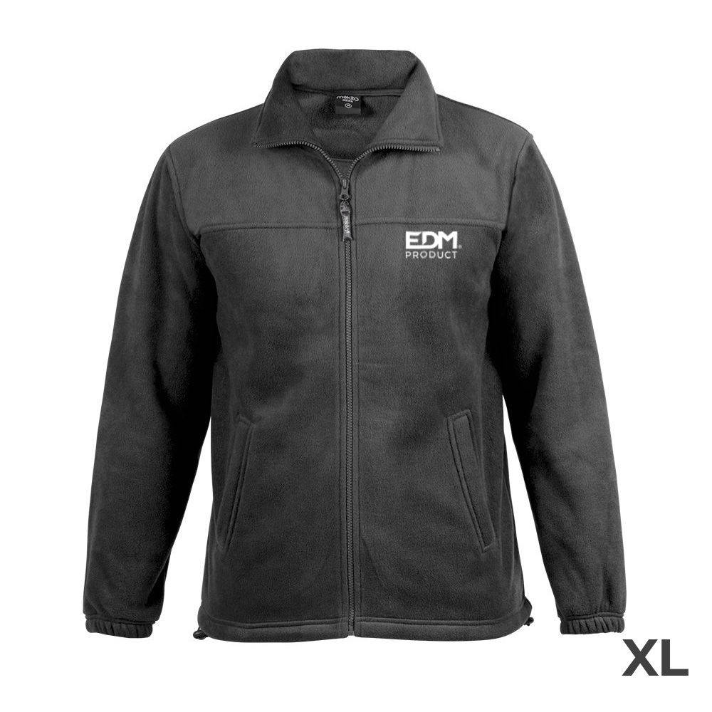 Casaco polar fleece 280g/m² com ziper tamanho-xl