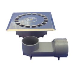 Dreno sifônico PVC padrão 360º em aço inox t-88 vhi 10 x 10 cm / 118 x 118 x 45 mm / ø40 mm