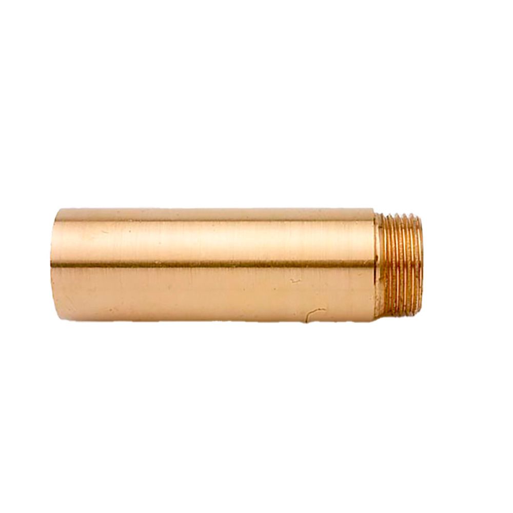 Alargo grifo pulido 1/2" x 5 cm latón