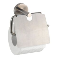 Porta-rolo de aço inoxidável bosio com tampa