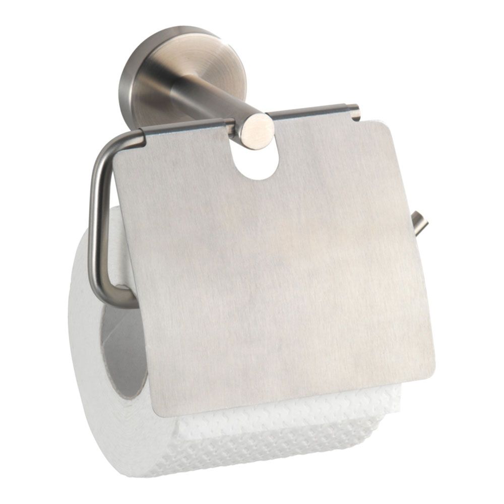 Porta-rolo de aço inoxidável bosio com tampa