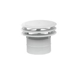 Grelha de ventilação difusor esmaltado Ø120mm 3 discos