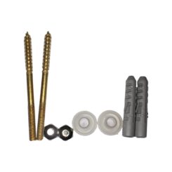 Conjunto de parafusos de latão para vaso sanitário EDM m5x75mm (embalado)
