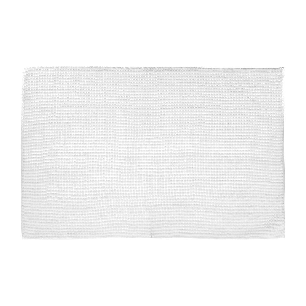 Tapete para casa de banho branco 50 x 80 cm