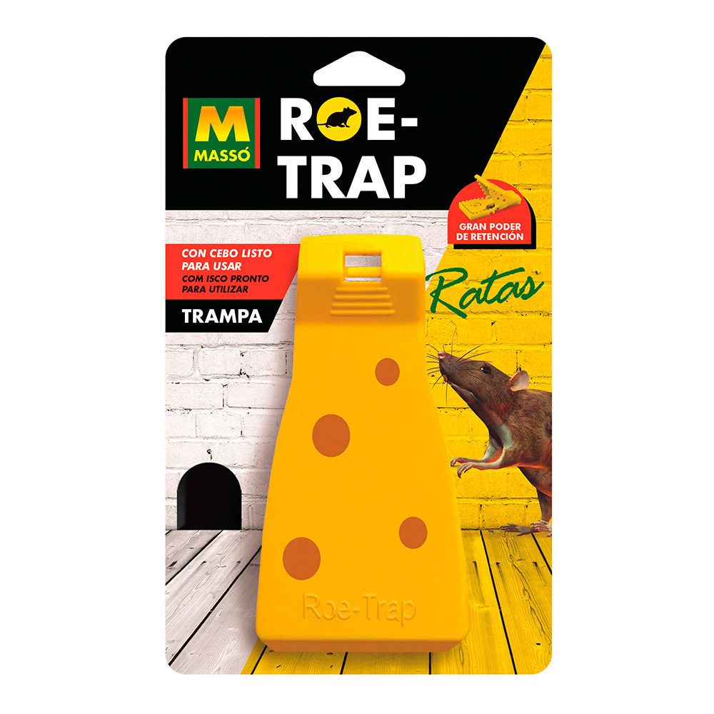 MASSÓ Armadilha para ratos com isca para roe-trap 14 x 7 x 7,5 cm