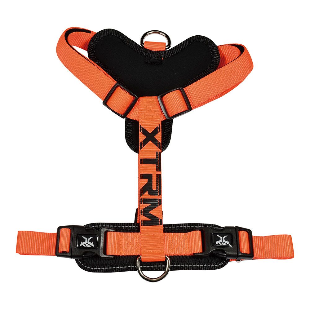 Arnês x-trm cronos laranja neon flash, t-s 15 mm x 35-60 cm