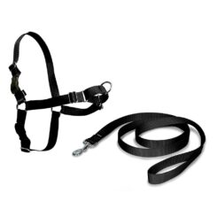 Coleira easy walk preta tamanho grande 66 - 91 cm