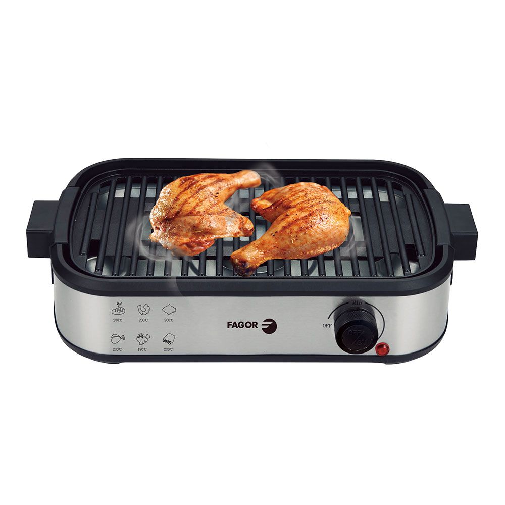 Parrilla eléctrica smokeless con extractor de humo 1800 w 44 x 27 x 10,5 cm - Image 4