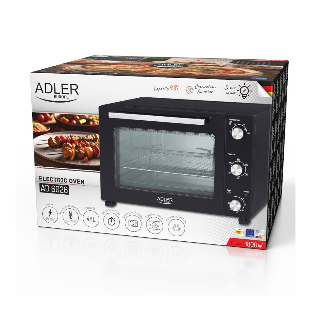 Horno eléctrico ad 6026 1800 w 48 l - Image 5