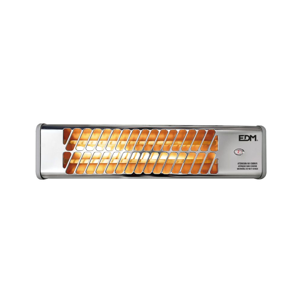 Aquecedor para WC de quartzo orientável 600/1200W modelo cromo