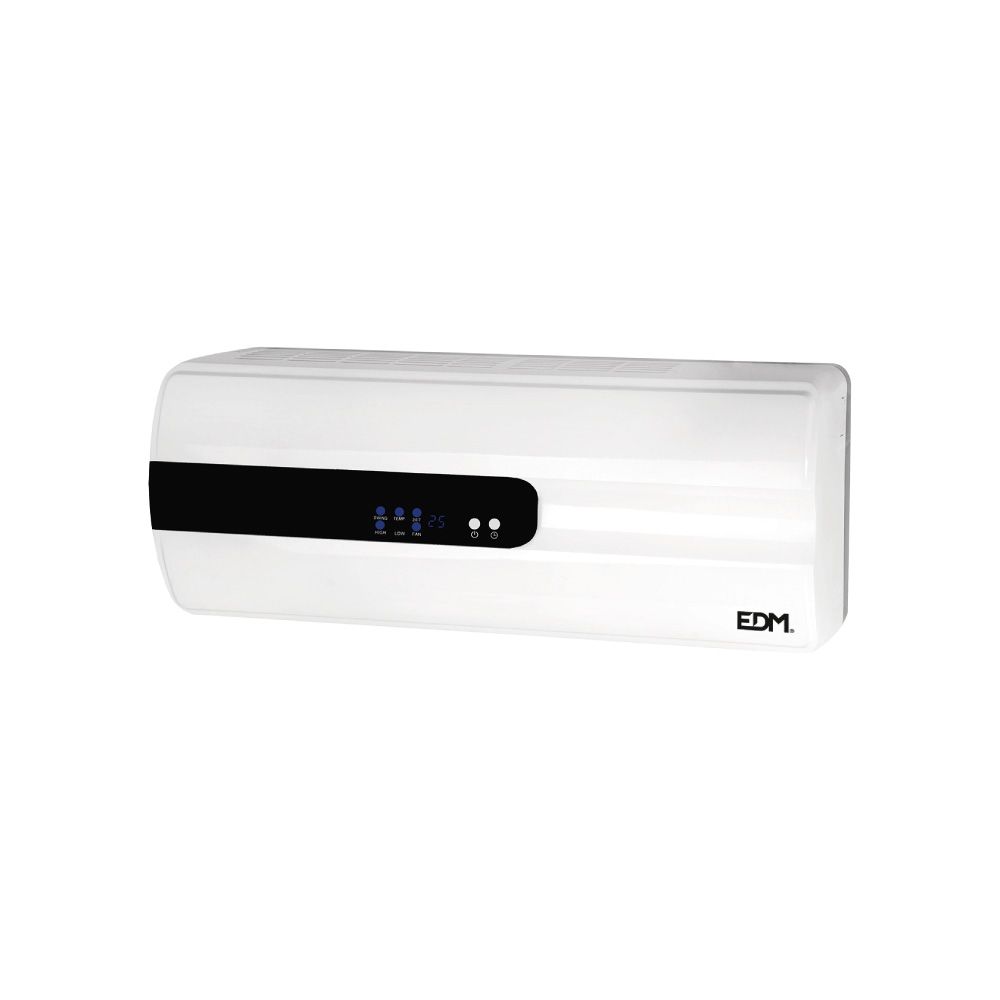 Aquecedor de cerâmica split 1000 - 2000 W, com controle remoto 57 x 14 x 22 cm