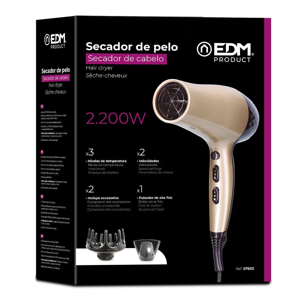 Secador de pelo con difusor 1800 - 2200 w - Image 2