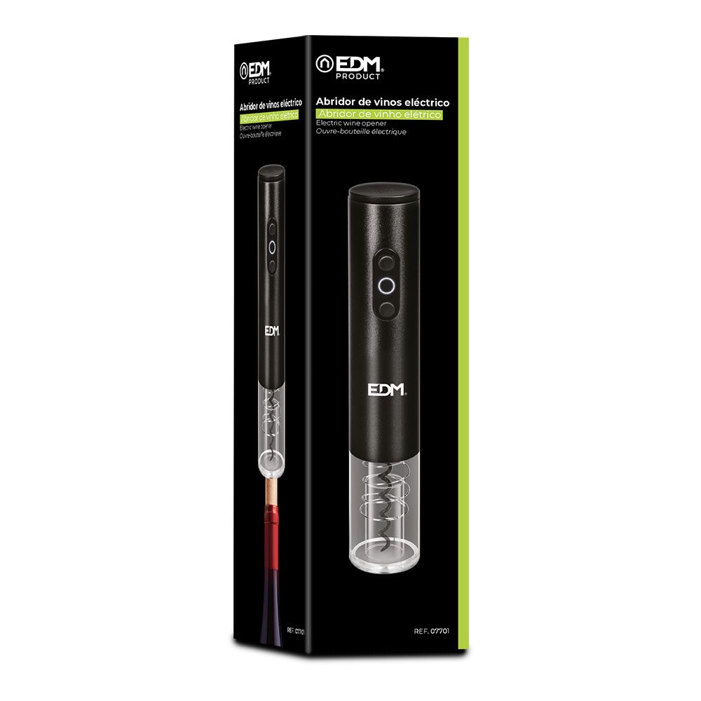 Sacacorchos eléctrico para botellas de vino 4 x aa (no incluidas) - Image 2