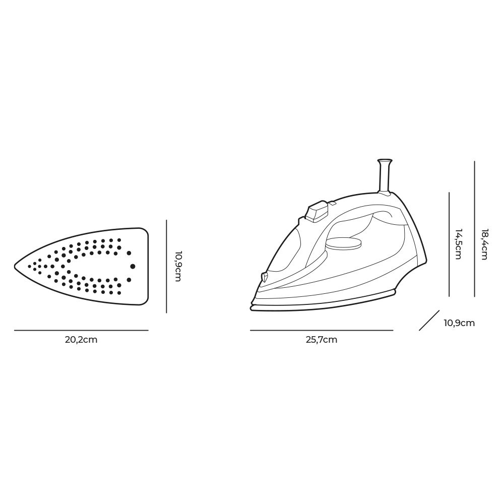 Plancha de vapor 2000 w - Image 9
