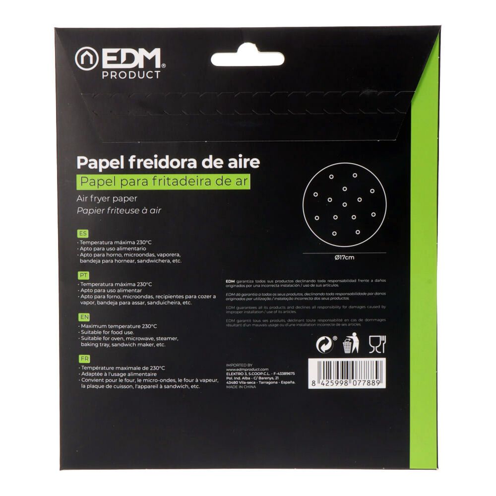 Papel para fritadeira ø17cm 100 unidades - Image 3