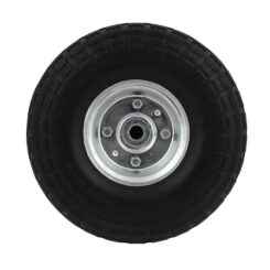 Roda de carrinho de mão maciça ø255 mm, largura 80 mm, eixo ø20 mm