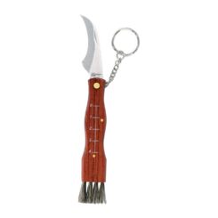 Navalha em aço inoxidável com chaveiro + bainha lâmina 6 cm