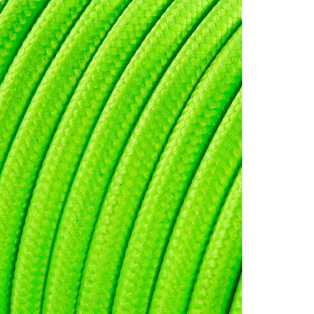 Carretel de cabo cordão tubular H03VV-F 2 x 0,75 mm² amarelo fluorescente, 5 m