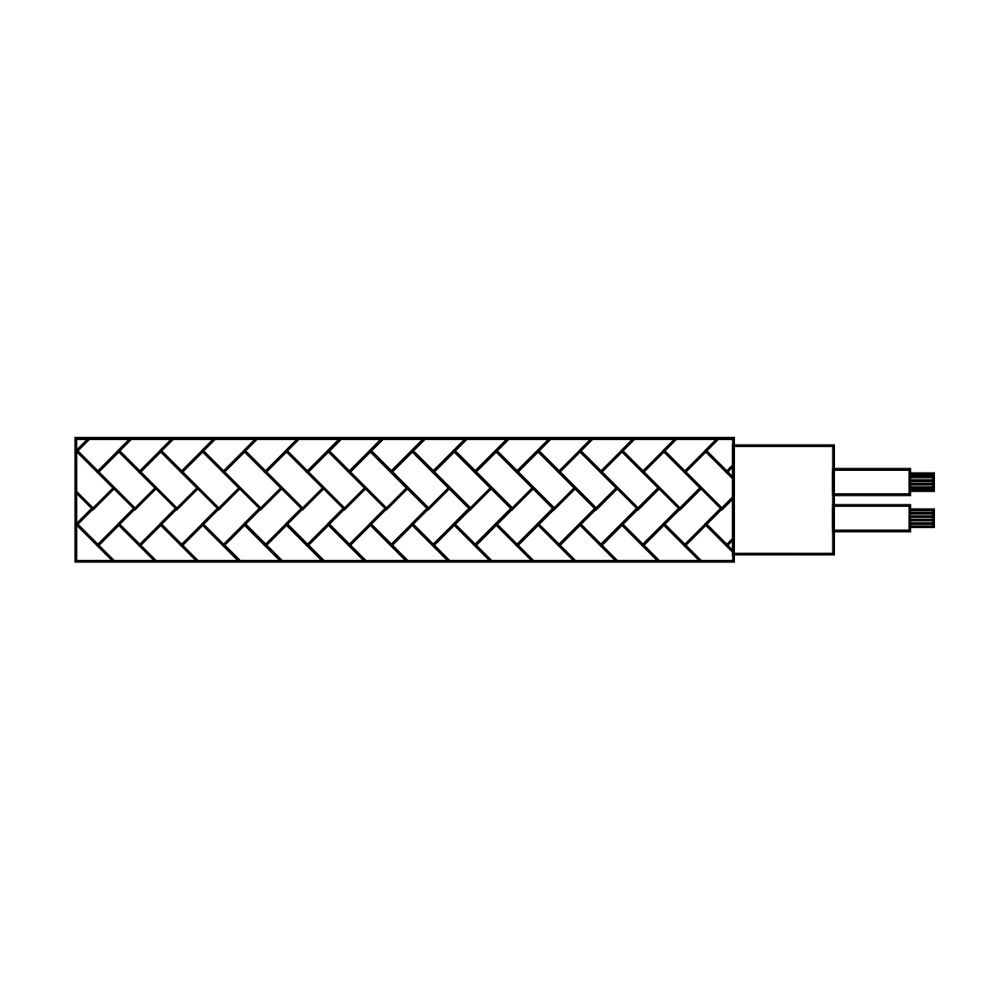 Carretel de cabo cordão tubular H03VV-F 2 x 0,75 mm² amarelo fluorescente, 5 m - Image 3