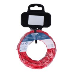 Carretel de cabo têxtil trançado H03VV-F 2 x 0,75 mm² vermelho, 5 m