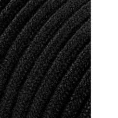 Carretel de cabo cordão tubular H03VV-F 2 x 0,75 mm² preto, 25 m