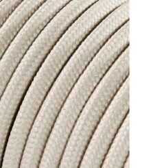 Carretel de cabo cordão tubular H03VV-F 2 x 0,75 mm² algodão, 25 m