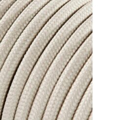 Carretel de cabo cordão tubular H03VV-F 2 x 0,75 mm² bege, 25 m