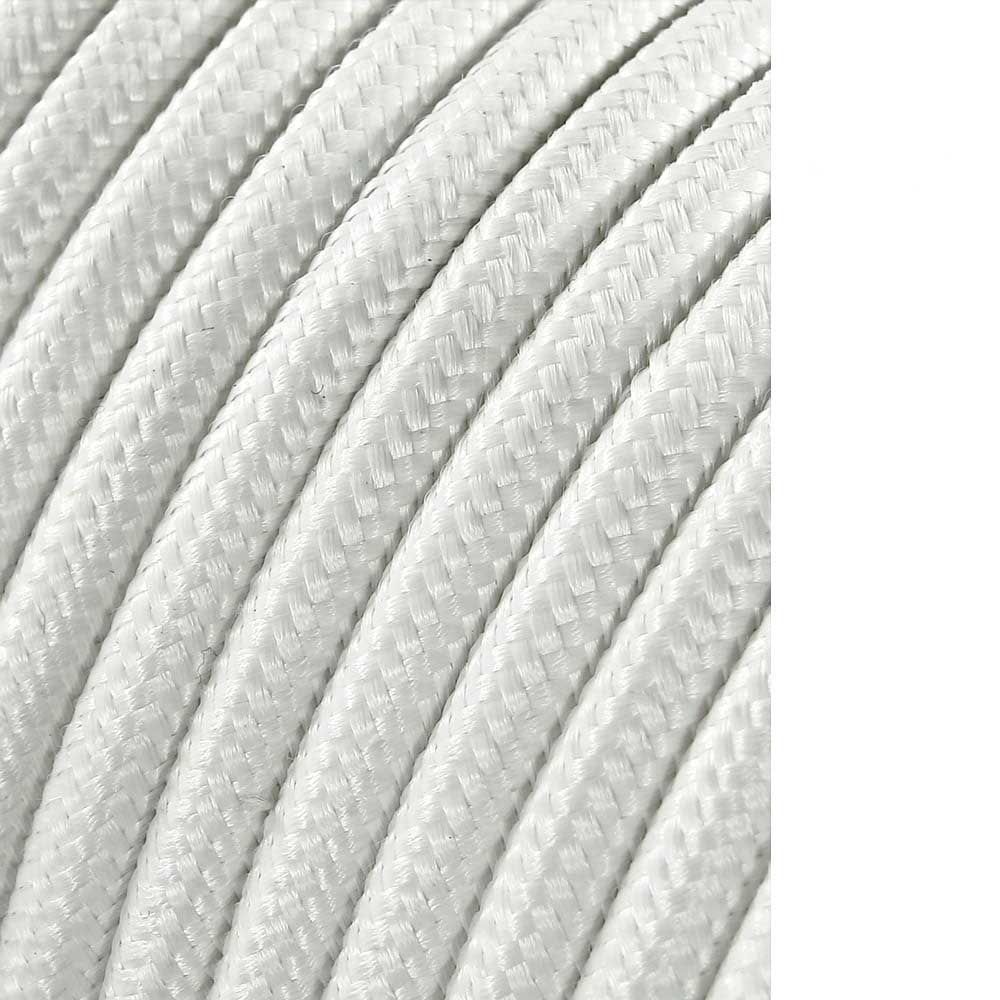 Carretel de cabo cordão tubular H03VV-F 2 x 0,75 mm² branco, 25 m