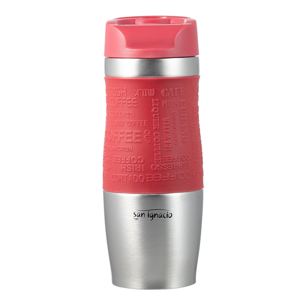 Copo de viagem de aço inoxidável, vermelho mate, experto, 360 ml - Image 2