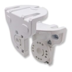 Suportes de eixo para toldo, modelo tld03, em alumínio com acabamento branco, 113 x 85 x 110 mm, blister