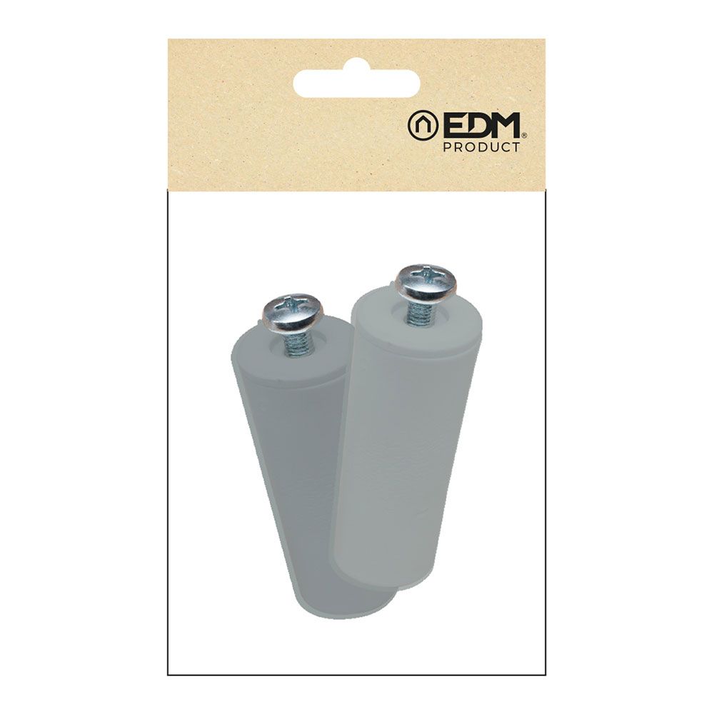 Tope persiana pr08, gris 40 mm 2 unidades - Image 2