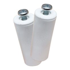 PR08 batente cego, branco 60 mm 2 unid
