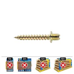 Caixa 100 unid. tira fundo din/ref TF m Ø6x30mm bricomado celo