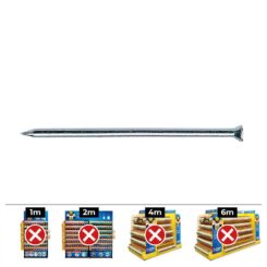 Caixa 100 unid. pontas CP Ø3,4x60mm din/ref CPQ aço zincado 93460CPQ celo