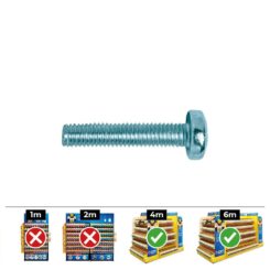 Caixa 250 unid. parafuso métrica cabeça de queijo philips din/ref 7985 Ø5x20mm zincado celo